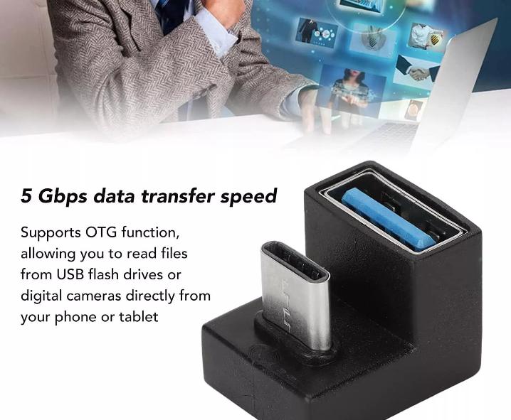 Tablet Mobile Phone U Shape Adapter USB 3 1 C Male to USB 3 0 A Female Extender