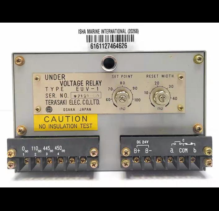 Terasaki Electric EUV-1 Under Voltage Relay 97121-04