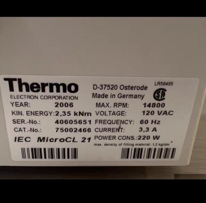 Thermo Scientific Sorvall Legend IEC Micro-CL 21
