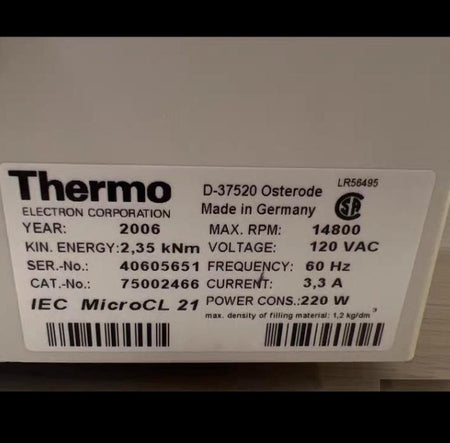 Thermo Scientific Sorvall Legend IEC Micro-CL 21