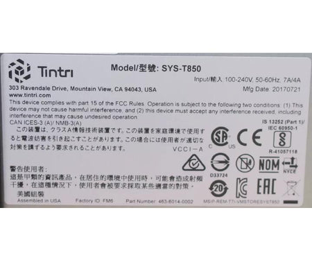 SYS-T850 E5-2630v2 T850 64GB