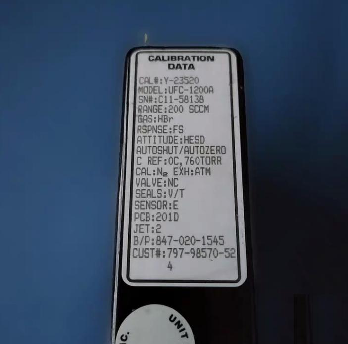 UNIT UFC-1200A 200 SCCM HBr 1