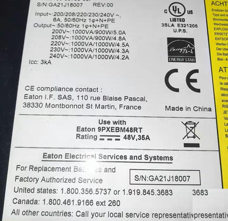 UPS 9PX1000GRT
