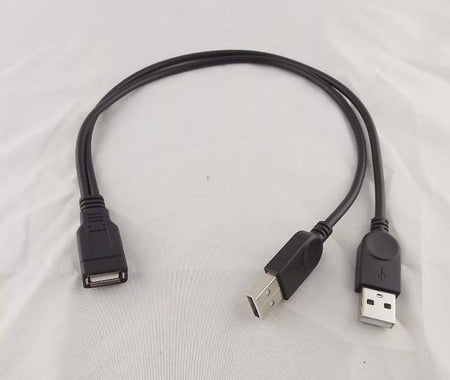 USB 2 0 A 1 Female To 2 A Male Y Splitter Data Charge Power Extension Cord Cable