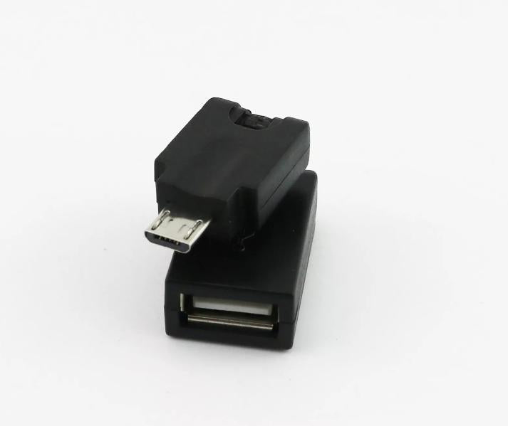 USB 2 0 A Female To Micro 5 Pin Male Plug 360 Degree Rotation Extension Adapter