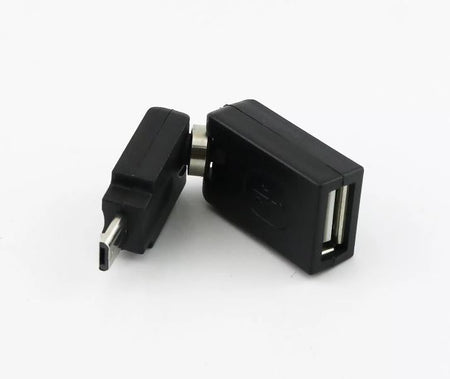 USB 2 0 A Female To Micro 5 Pin Male Plug 360 Degree Rotation Extension Adapter