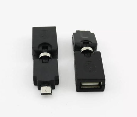 USB 2 0 A Female To Micro 5 Pin Male Plug 360 Degree Rotation Extension Adapter