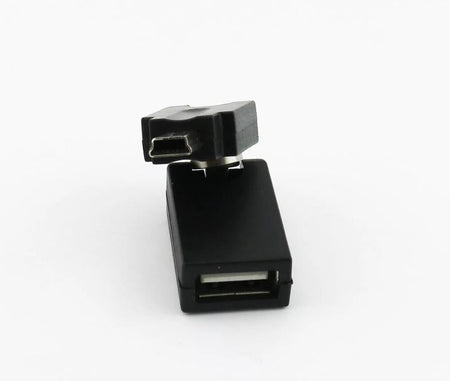 USB 2 0 A Female To Mini 5 Pin Male Plug 360 Degree Rotation Extension Adapter