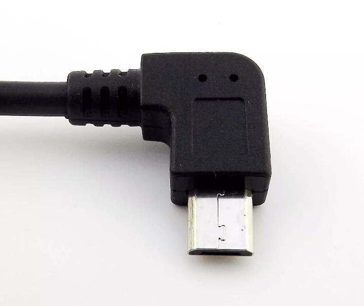 USB 2 0 A Male Plug to Micro USB B 5 Pin Male Left Angle Adapter Convertor Cable