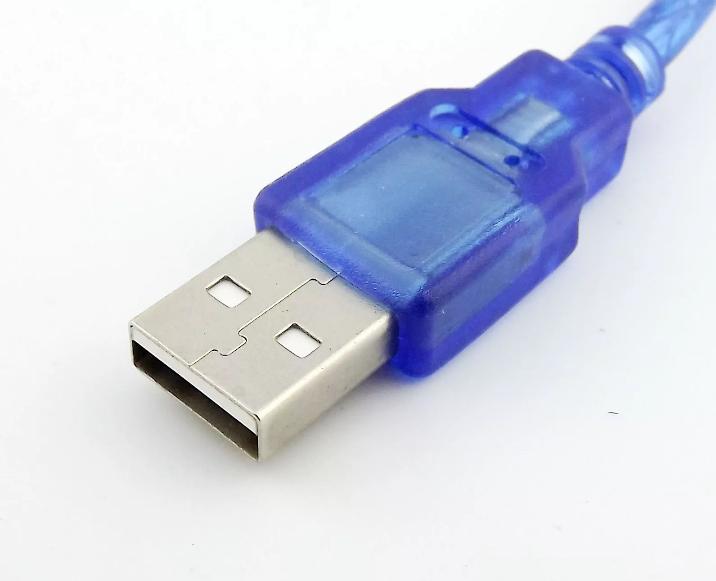 USB 2 0 A Male To USB 2 0 A Male Data Connector Adapter Extension Cable Blue 1FT