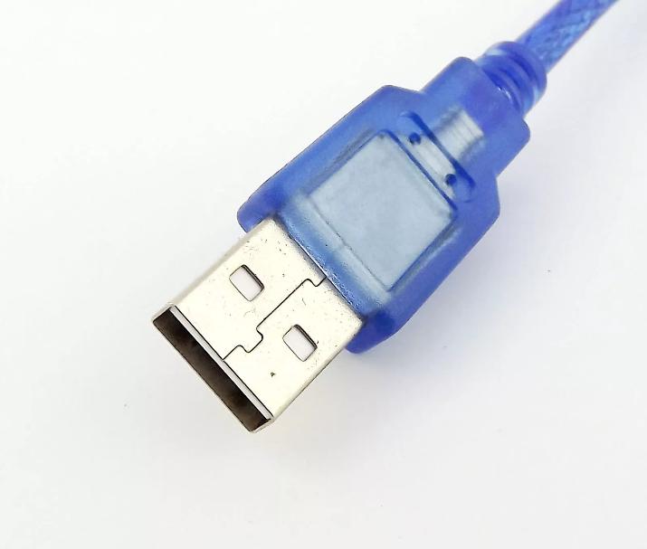 USB 2 0 A Male To USB 2 0 A Male Data Connector Adapter Extension Cable Blue 1FT