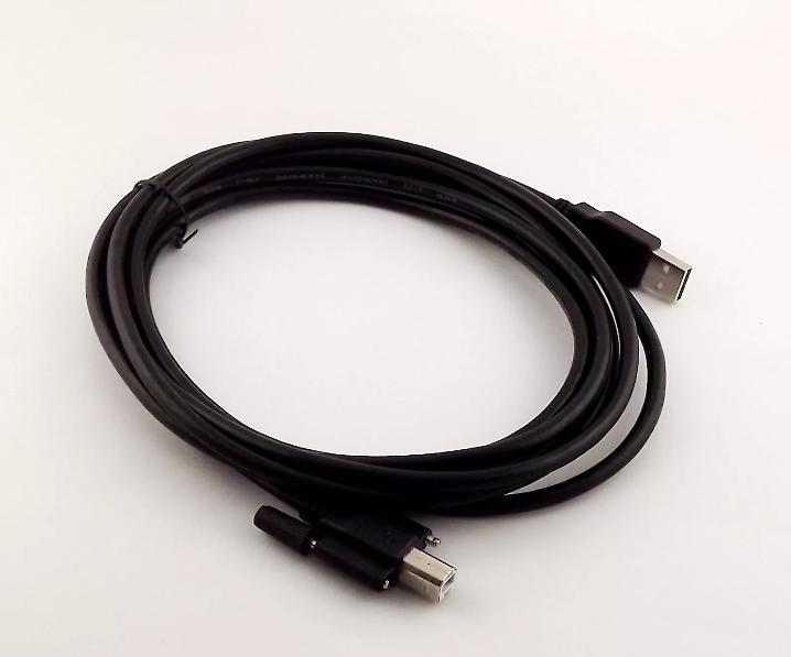 USB 2 0 A Male to B Male Date Cable w Screw Panel mount for Printer Scanner 3m