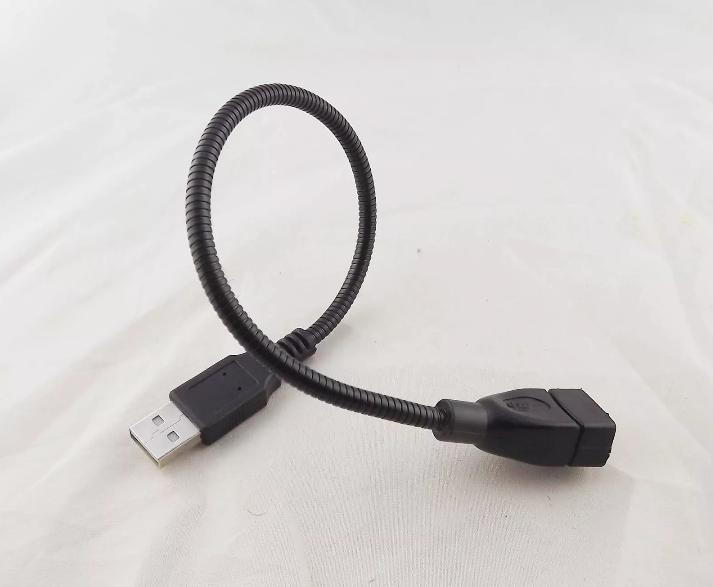 USB 2 0 A Male to Female Extension Data Charging Cable flexible Cord Black 1FT