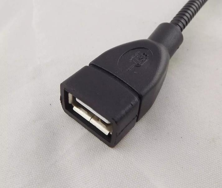 USB 2 0 A Male to Female Extension Data Charging Cable flexible Cord Black 1FT