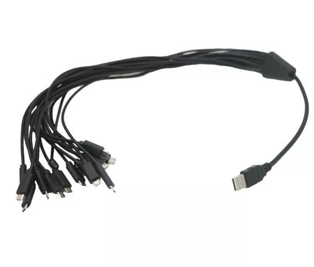 USB 2 0 A Male to Multi Micro USB Male 16 in 1 Splitter Charging Cable Android