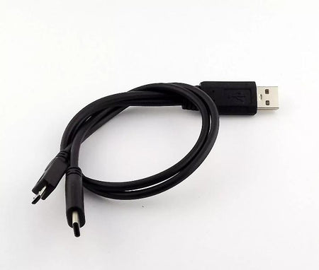 USB 2 0 A Male to USB 3 1 Type C Micro USB B Male Data Charger Y Splitter Cable
