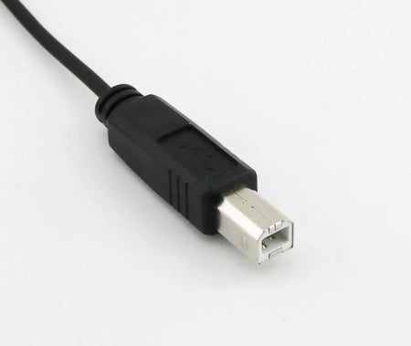 USB 2 0 B Female Panel Mount to Male Printer Coiled Spiral Extension Cable 5FT