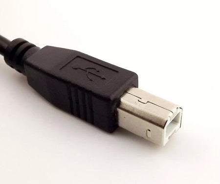 USB 2 0 B Male to USB A Female Socket Printer Panel Mount Extension Cable 1 5FT