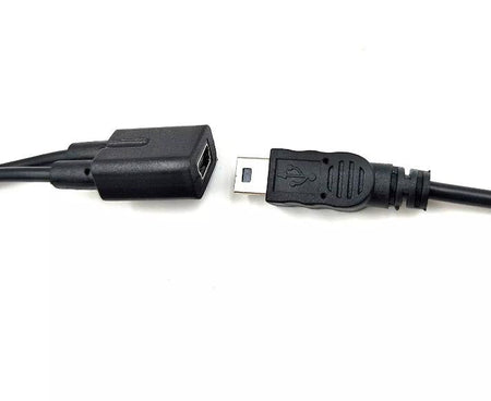 USB 2 0 Mini Female to Mini USB Male Micro Male 2 in 1 Converter Charging Cable