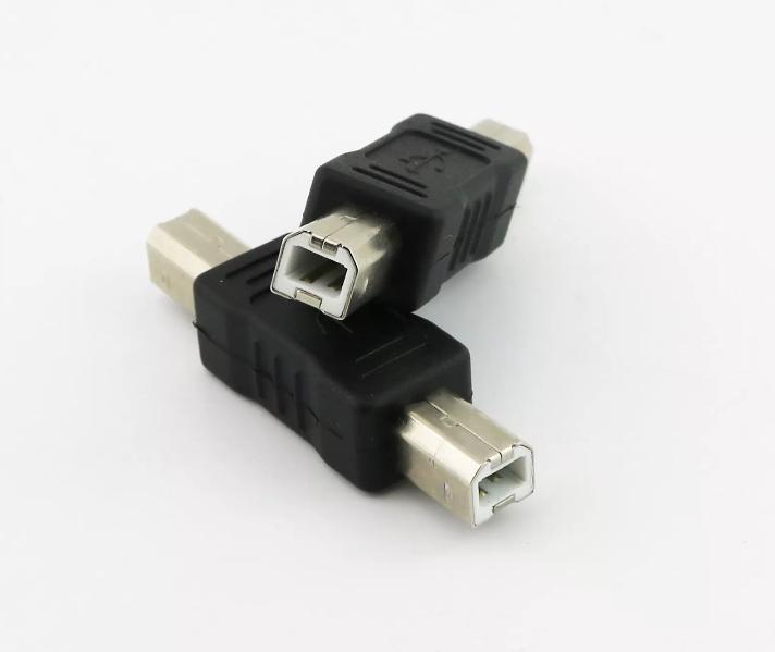 USB 2 0 Type B Male Plug to USB B Male Printer Port Converter Adapter Straight