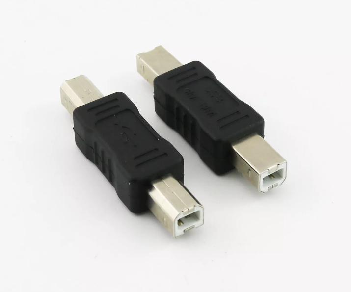 USB 2 0 Type B Male Plug to USB B Male Printer Port Converter Adapter Straight
