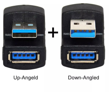 USB 3 0 A Male 180 Degree Up Down Angle To A Female Adapter Converter Connector