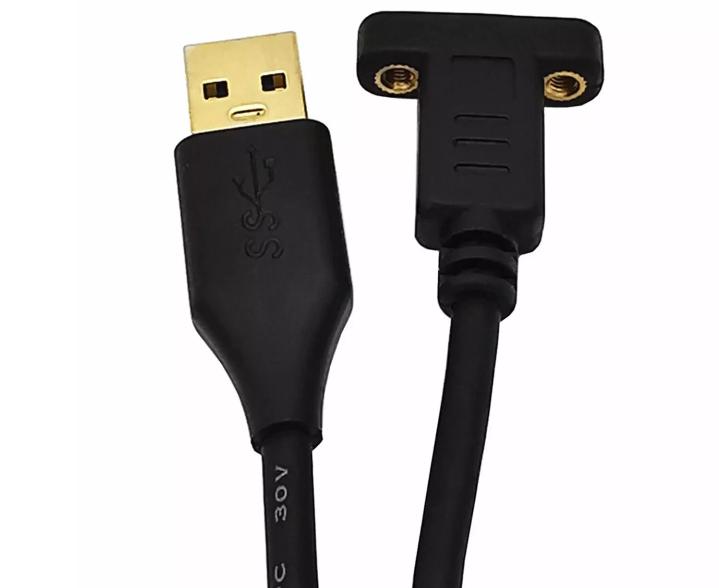 USB 3 0 A Male To USB 3 1 Type C Female w Screw Panel Mount Data Adapter Cable