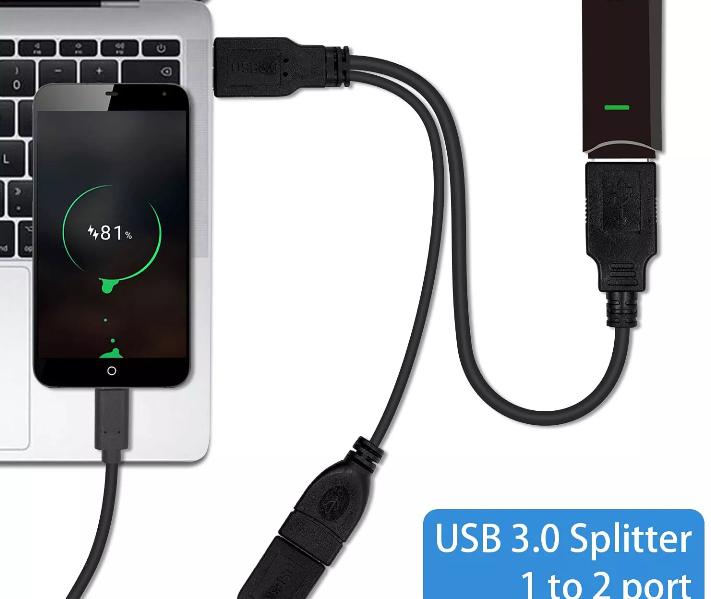 USB 3 0 A Male to 2 0 A 3 0 A Female Splitter Charger Car Led Adapter Hub Cable
