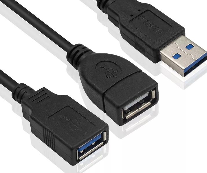USB 3 0 A Male to 2 0 A 3 0 A Female Splitter Charger Car Led Adapter Hub Cable