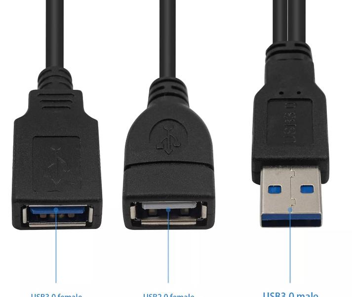 USB 3 0 A Male to 2 0 A 3 0 A Female Splitter Charger Car Led Adapter Hub Cable