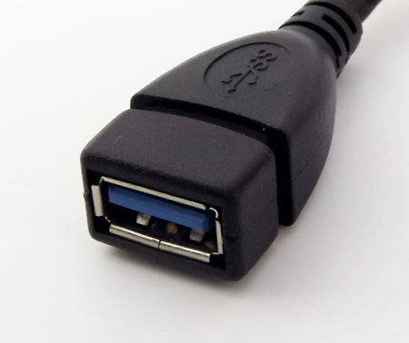 USB 3 0 Type A 90 Degree Left Angled Male to Female Extension Data Adapter Cable