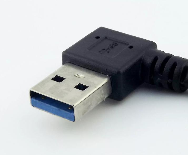 USB 3 0 Type A 90 Degree Left Angled Male to Female Extension Data Adapter Cable
