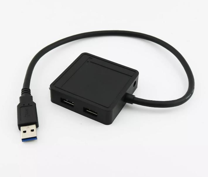USB 3 0 to SATA Adapter with 2x USB 3 0 Port and TF SD Multifunction Card Reader