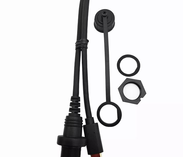 USB 3 1 C Motorcycle Flush Panel Mount Waterproof Male to Female Extension Cable