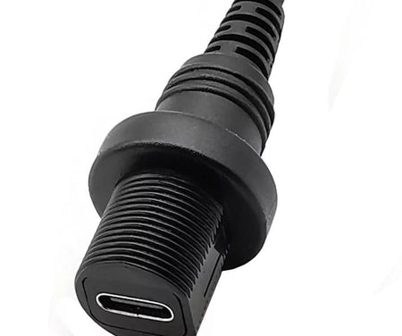 USB 3 1 C Motorcycle Flush Panel Mount Waterproof Male to Female Extension Cable