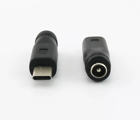 USB 3 1 Type C Male Plug to 5 5mm x 2 1mm Female DC Power Jack Adapter Connector