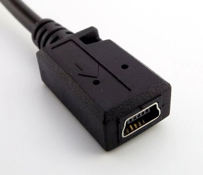 USB 3 1 Type C Male Right Angle to Mini USB Female Jack Charge Data Sync Cable