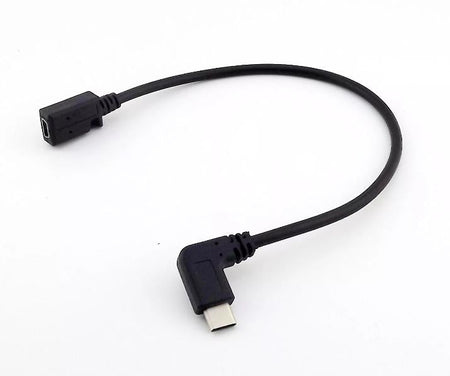 USB 3 1 Type C Male Right Angle to Mini USB Female Jack Charge Data Sync Cable