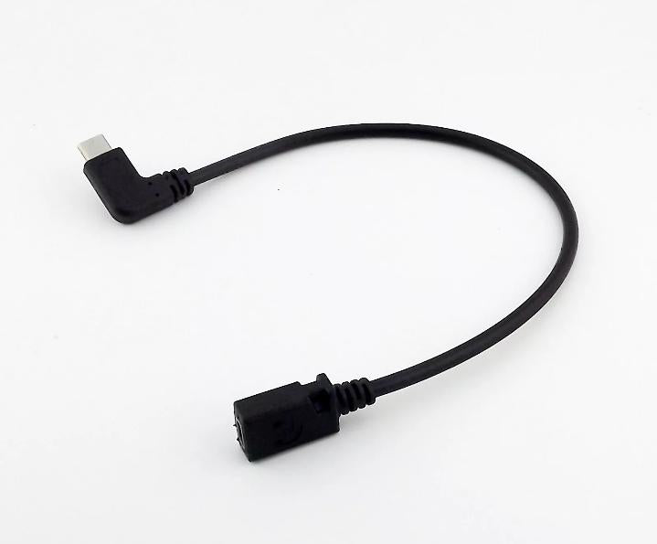 USB 3 1 Type C Male Right Angle to Mini USB Female Jack Charge Data Sync Cable
