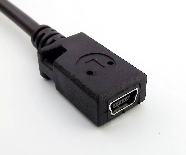 USB 3 1 Type C Male Right Angle to Mini USB Female Jack Charge Data Sync Cable