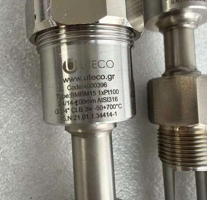 UTECO BMRM15 1xPt100 AISI316 G3 4 100mm 200mm 50-700℃