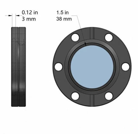 VACOM VPCF40B-L UHV borosilicate viewport standard 303142Lesker VPZL-275 VIEWPORT ZERO-LENGTH 2-3 4 UHV 6