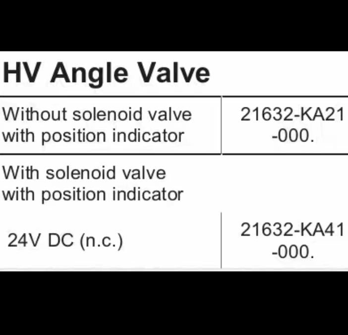 VAT 21632-KE41-0002 KF40 1 VAT 21632-KA41-0002 Aluminum Angle Valve DN 40 1-1 2 KF40With solenoid valve with position indicator 24V DC n c 12500RMB