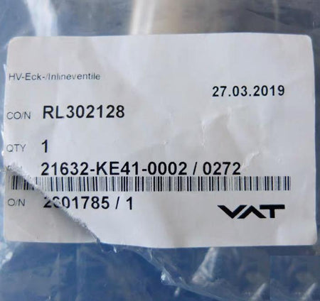VAT 21632-KE41-0002 KF40 1 VAT 21632-KA41-0002 Aluminum Angle Valve DN 40 1-1 2 KF40With solenoid valve with position indicator 24V DC n c 12500RMB