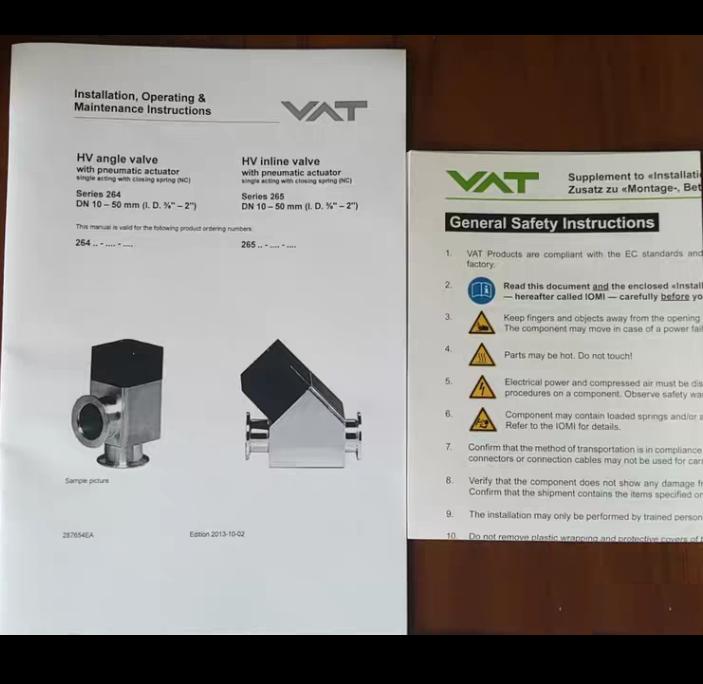 VAT 26432-KA11 KF40 Pneumatic actuator without position indicator without solenoid valve single acting closing springAluminum 1 10-8 mBar