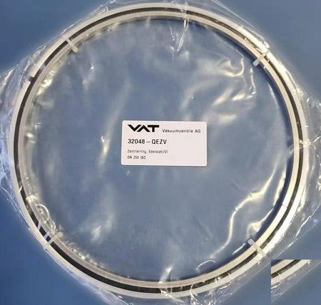 VAT 32048-QEZV ISO250 SS AL VITON 2 VAT ISO-K ISO-F DN250 Vacuum Centering Ring 32048-QEZV Stainless Steel Vacuum Brand new New old stock 304SS Centering ring and spacer ring Vi ton o-ring Made in Switzerland