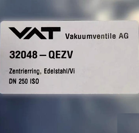 VAT 32048-QEZV ISO250 SS AL VITON 2 VAT ISO-K ISO-F DN250 Vacuum Centering Ring 32048-QEZV Stainless Steel Vacuum Brand new New old stock 304SS Centering ring and spacer ring Vi ton o-ring Made in Switzerland
