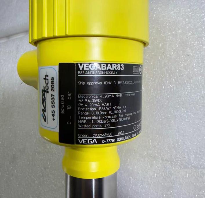 VEGABAR 83 0-10bar 1000bar HART IP66 67 •