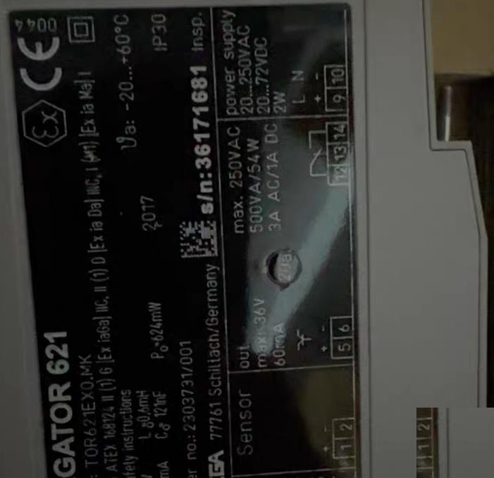 VEGATOR 621 TOR621EX0 MK 20-250V AC DC 20-36V 500VA