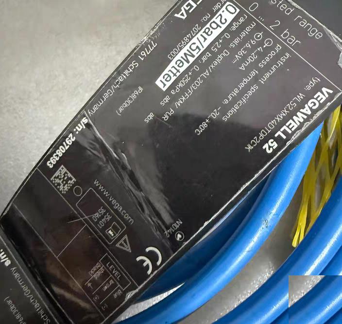 VEGAWELL 52 WL52 XMX4DTDP2C1K 0-2 5bar 5m 4 WL52 PMX4DTD12C1K 0-2 5ba 7m WL52 XMX4DTDP3C1K 0-5bar 15m WL52 XMX4DTD12C1X 0-2 5bar30m 5